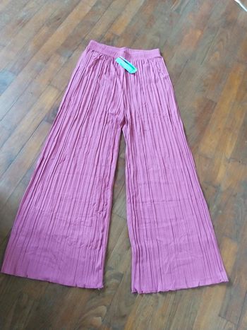 🚨 Promo 🚨 Superbe pantalon large plissé d'été femme taille 36 38 40 42 44 46