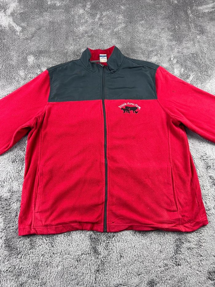 Pull polaire Starter rouge et noir à zip taille XL – Homme casual - photo numéro 6