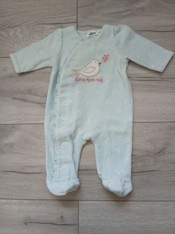 Pyjama velour ~ Gemo ~ 1mois