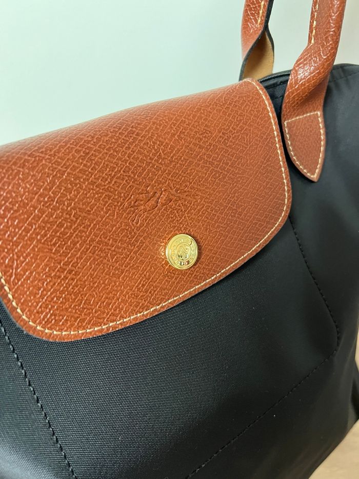 Longchamp Le Pliage – Taille L – Noir et Marron - photo numéro 6