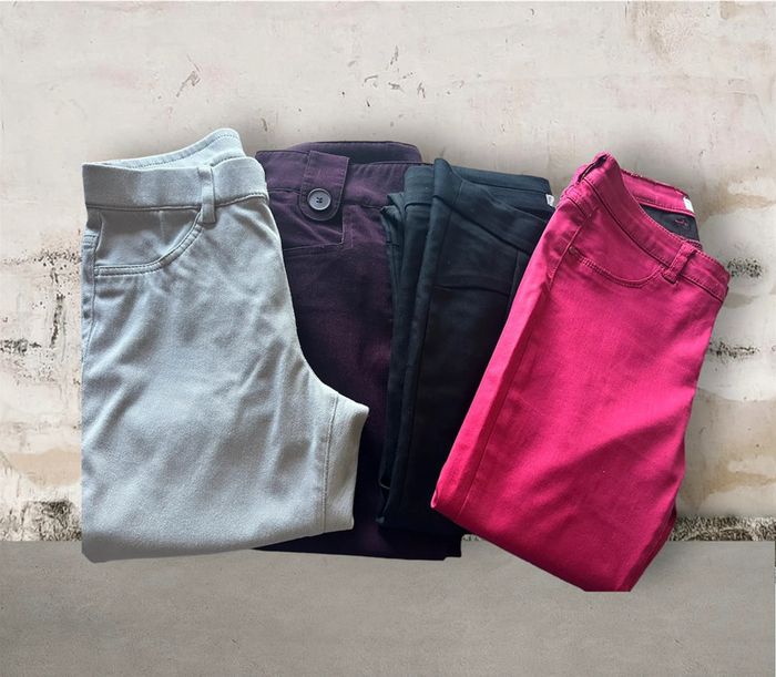 Lot de 4 pantalons qualité pour femme taille 34/xs