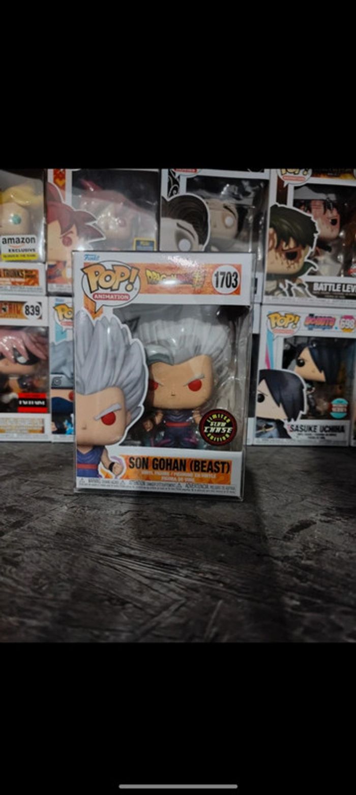 Funko Pop Son Gohan Beast Chase Glow In The Dark - photo numéro 2