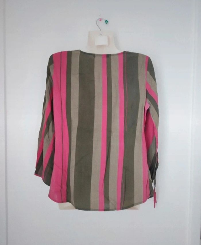 Blouse manches longues rayée femme c - photo numéro 4