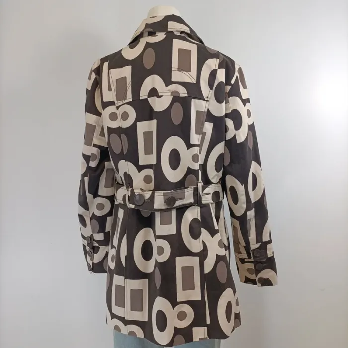 Veste Trench Vero Moda - XL - marron et beige - doublé à motif - photo numéro 6