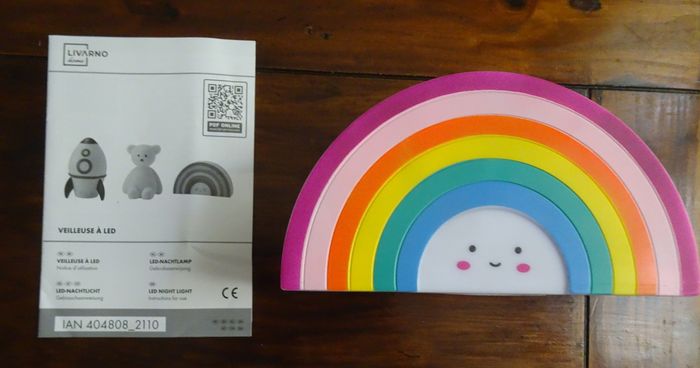 Veilleuse enfant Arc en ciel à LED