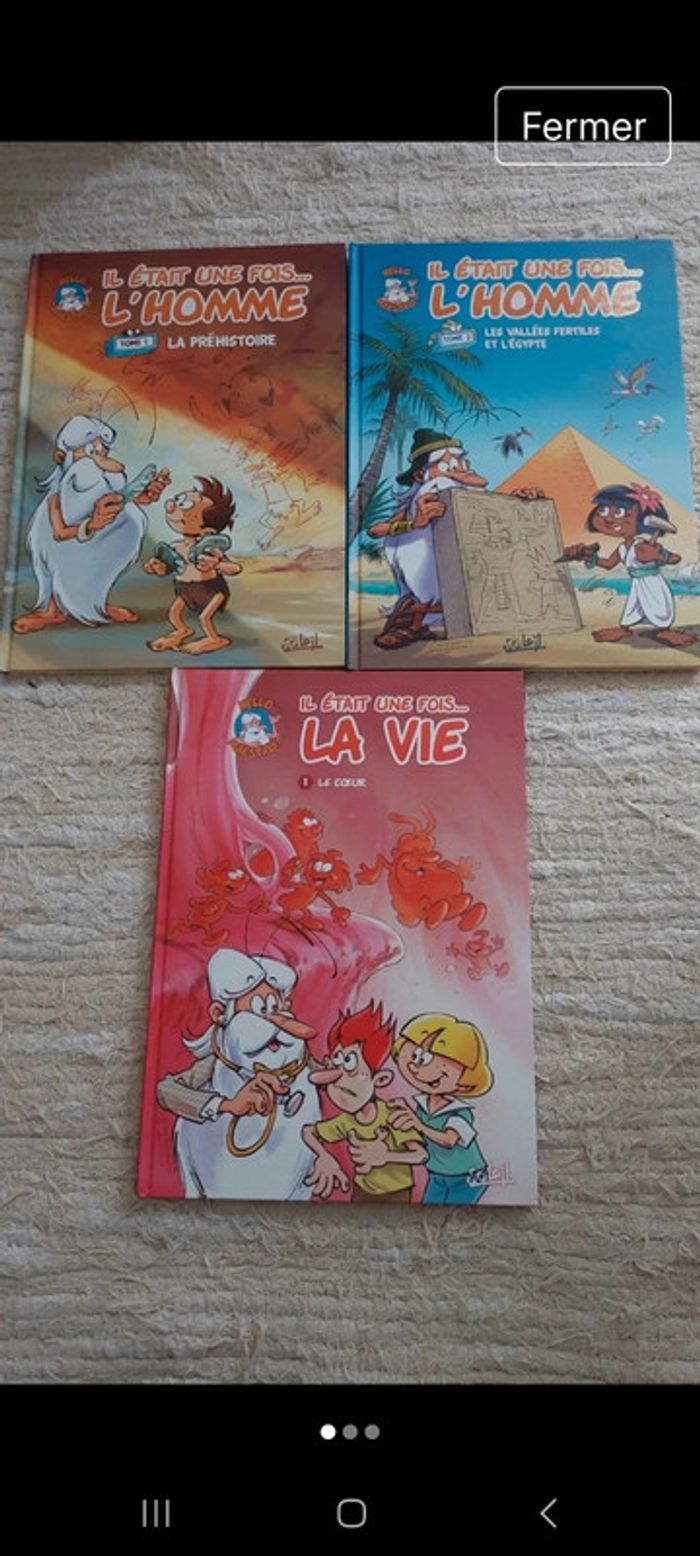 Lot de 3 BD il était une fois
Il'homme