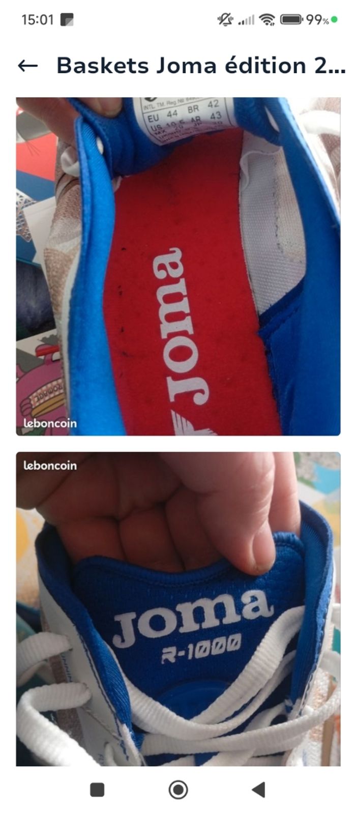 Baskets de courses Joma neuves - photo numéro 2