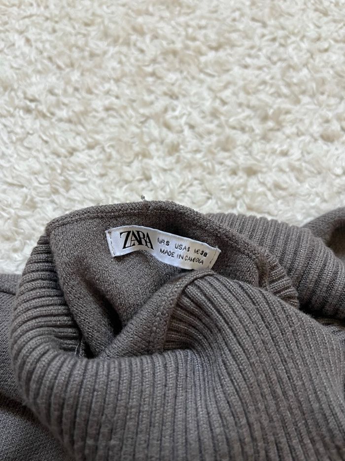 Pull col roulé Zara - Taupe - Taille S - photo numéro 2