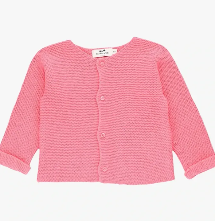 Cyrillus Cardigan 6 mois en tricot de coton