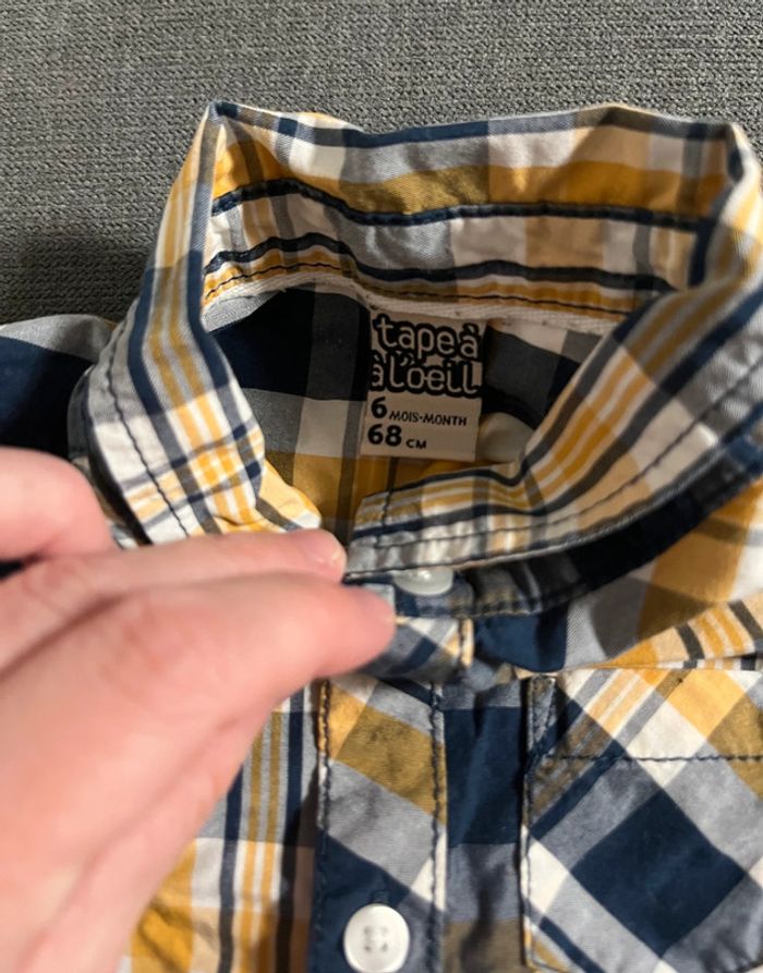 Chemise manches longues TAO 6 mois - photo numéro 3
