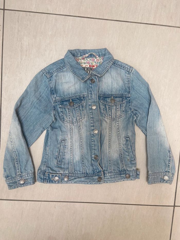 Veste en jean clair