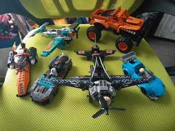 Lot de 6 véhicules légo tbe