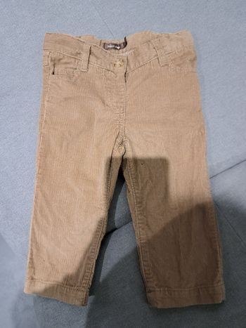 Pantalon velours côtelé 9 mois bout'chou