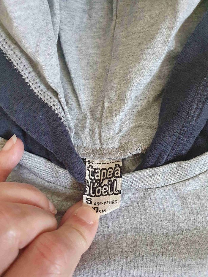 Sweat léger à capuche - TAO - 5 ans - photo numéro 2