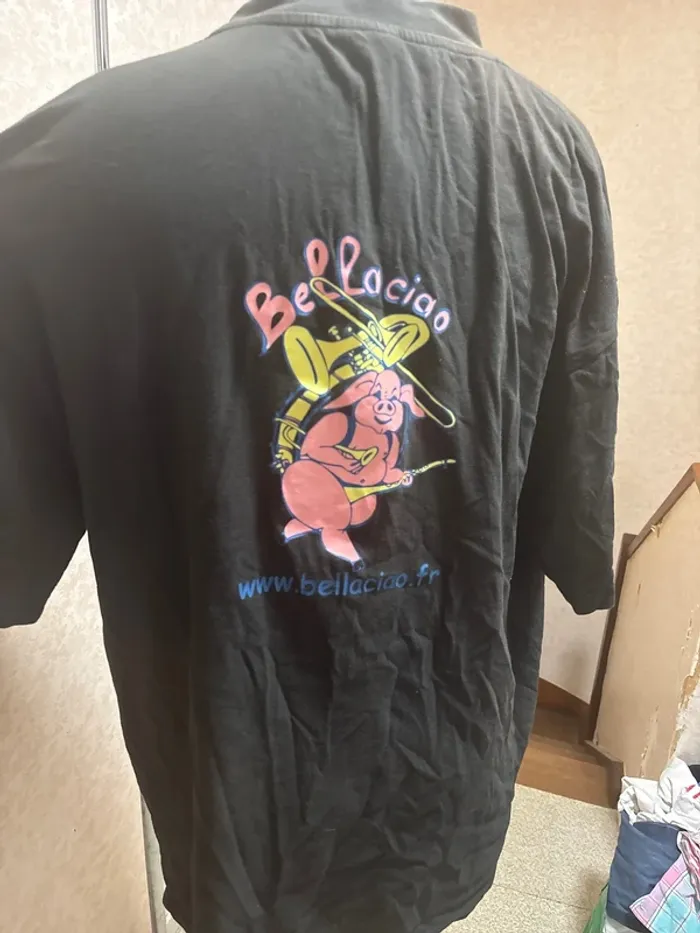 T shirt taille XXL personnaliser "Bruno" bellaciao marque clique - photo numéro 3