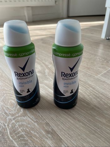 Lot 2 rexona invisible neuf 100 ml jamais utilisé