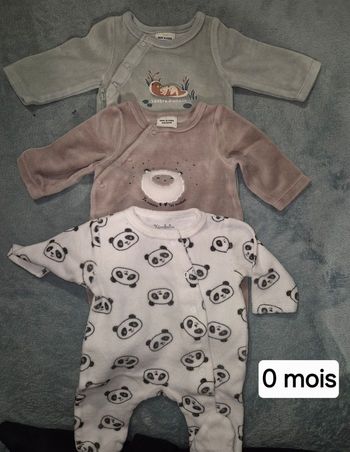 3 pyjamas mixte naissance