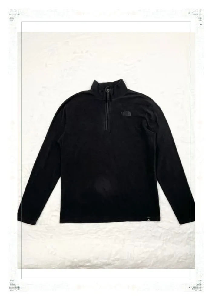 The North Face polaire demi zip noir enfant garçon 14 ans polyester - photo numéro 2