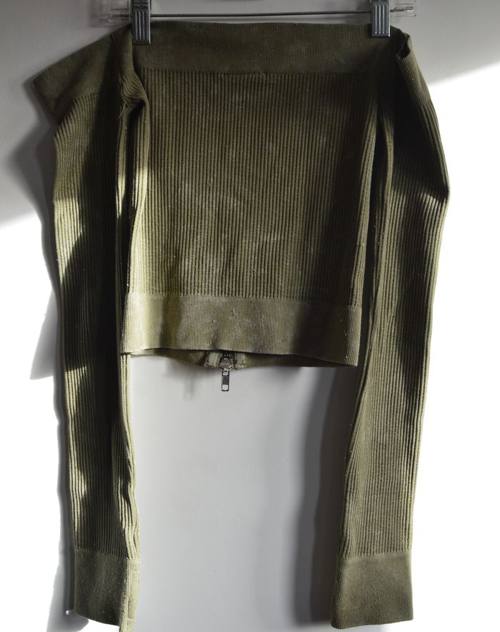 Veste courte côtelée kaki – BDG Urban Outfitters – taille S - photo numéro 3