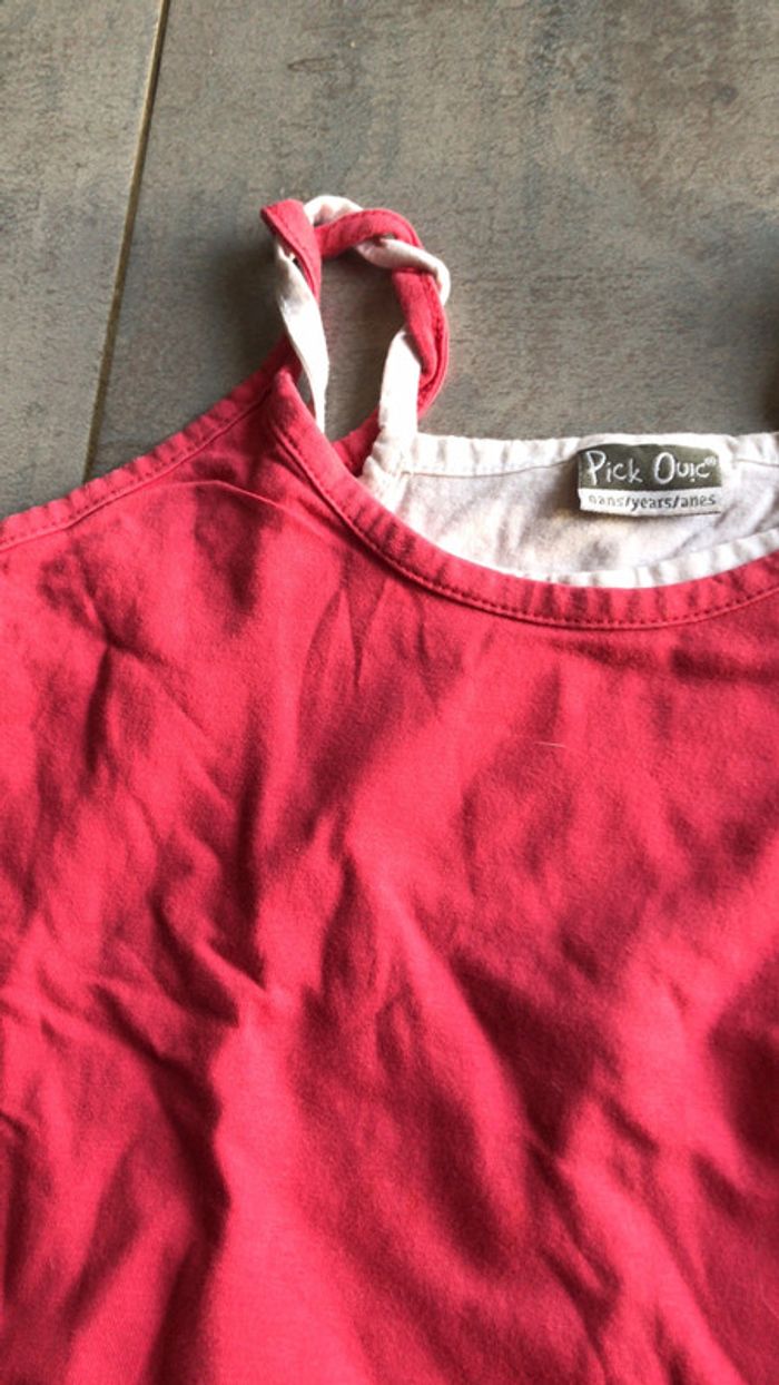 Débardeur framboise 6 ans - photo numéro 2