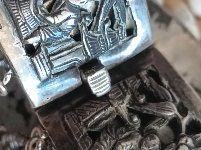 Vintage | Bracelet d'Indochine ancien argent 800 - photo numéro 8