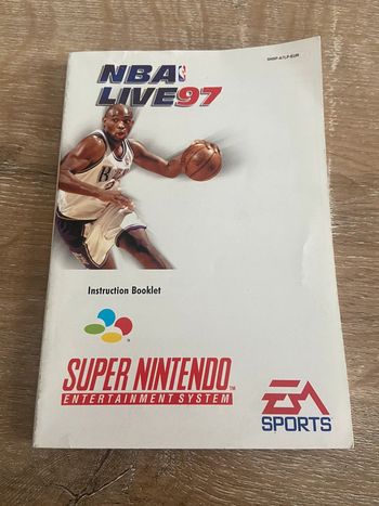 Notice super nintendo nba live 97