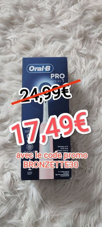 Brosse à dents électrique Oral B Pro Série 1 ROSE - NEUVE