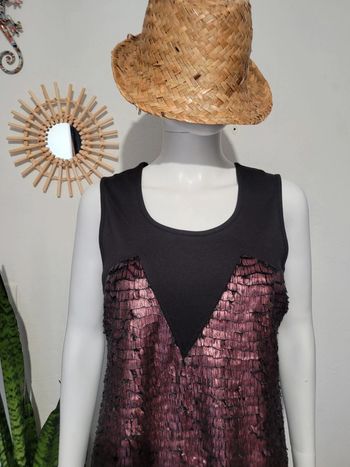 Robe double matière