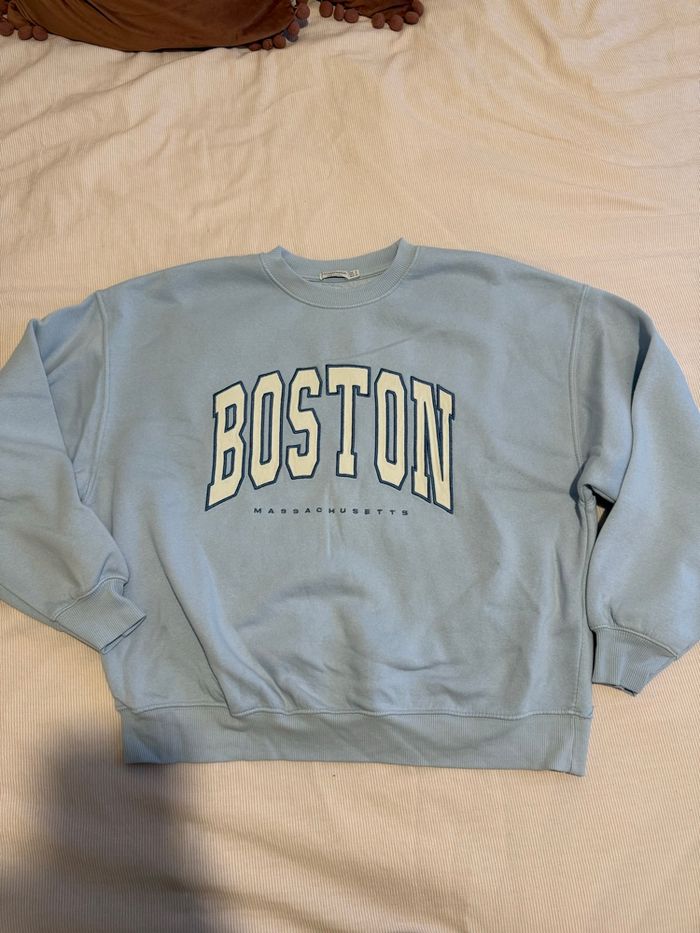 Sweat-shirt bleu clair