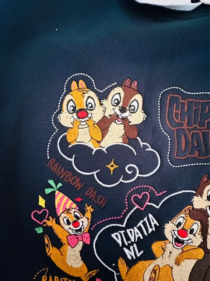 Pull sweatshirt coton 100% Disney Chip & Dale - Édition spéciale coréenne - photo numéro 6