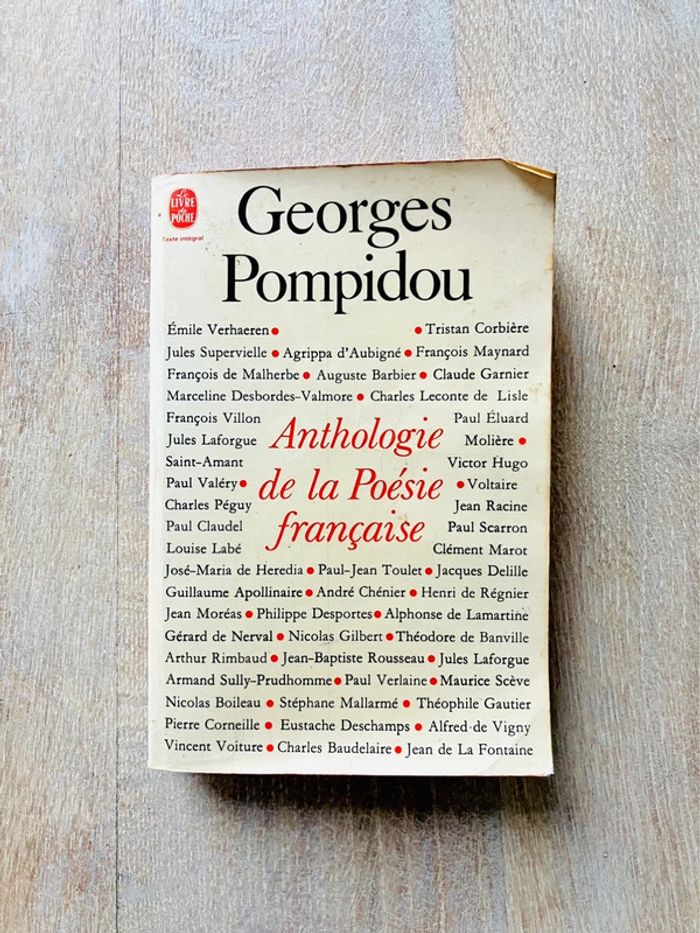 Livre de poche Anthologie de la poésie française de Georges Pompidou