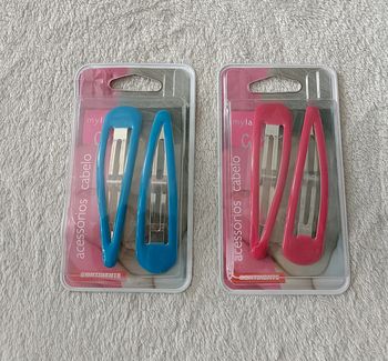 2 paires de barettes clic-clacs d'environ 9cm