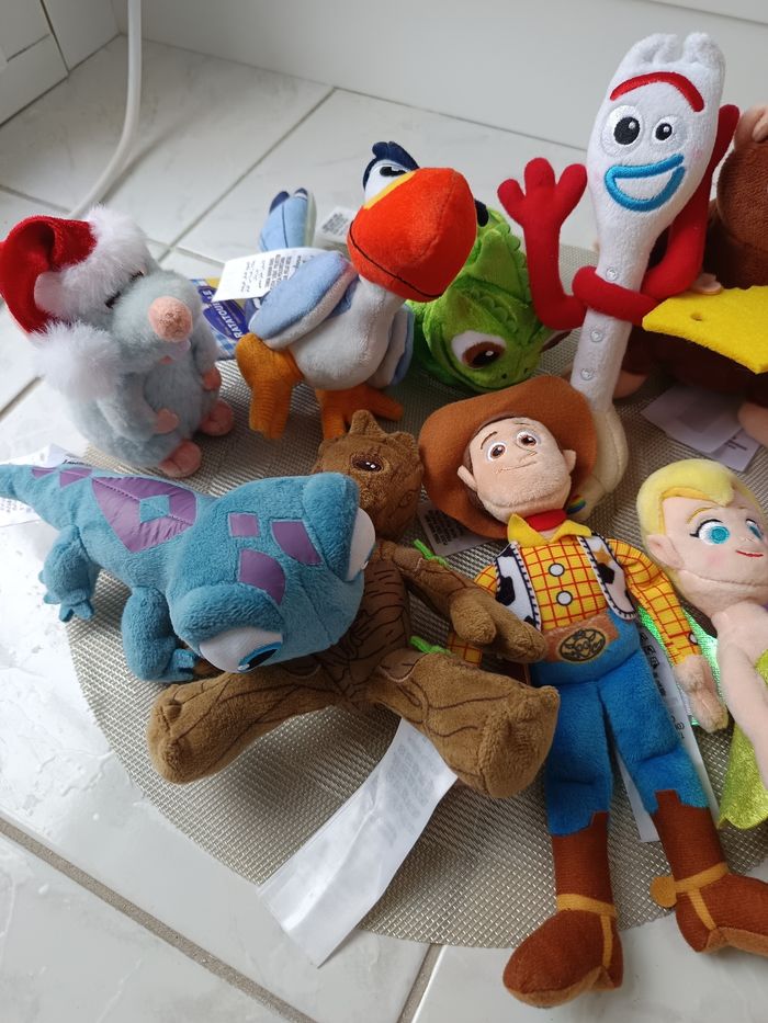 Peluche épaule shoulder Disney ratatouille zazu vice versa bruni woody fée clochette fourchette - photo numéro 3