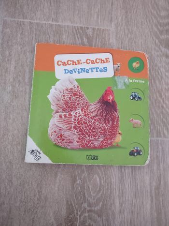 Livre cache cache devinettes à la ferme