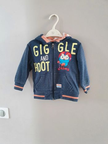 Sweat zippé 24 mois capuche