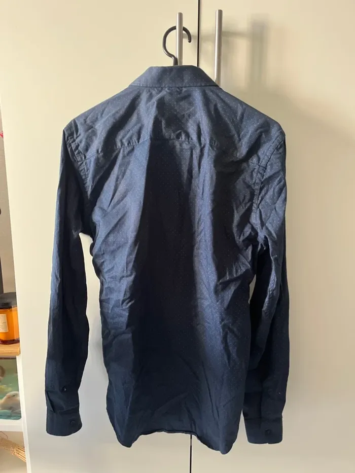 Chemise bleu manches longues Bigard - photo numéro 3