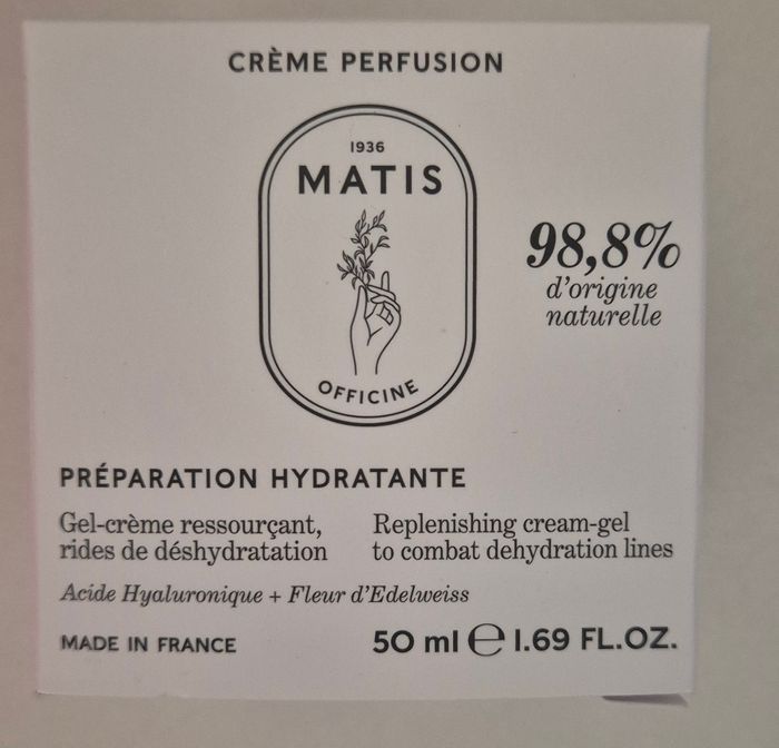 Crème antirides  50ml matis