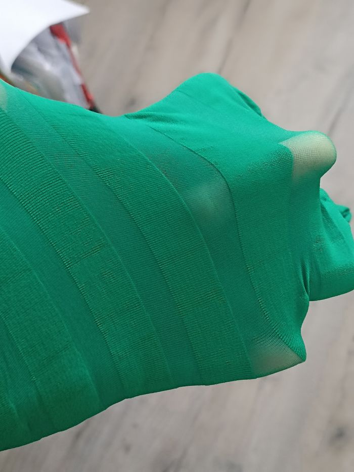 Collant rayé vert neuf - photo numéro 6