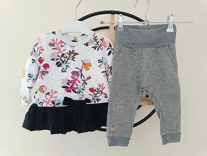 12 mois ensemble catimini pull sweat et pantalon assorti
