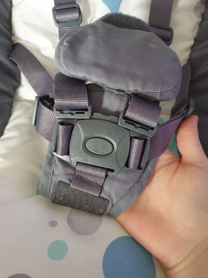 Balancelle kinderkraft minky bleu - photo numéro 3