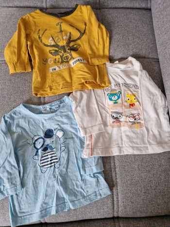 Lot 3 t-shirts taille 6 mois