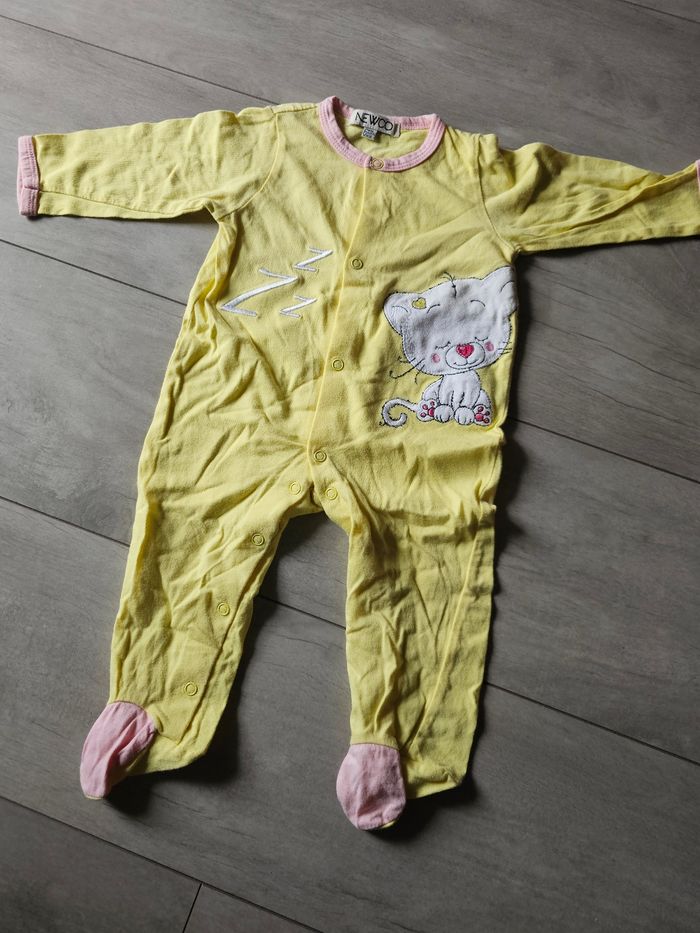 2 pyjama léger chat ZZZ singe - photo numéro 3