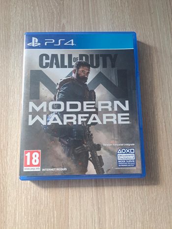 Jeu ps4 call of duty modern warfare
