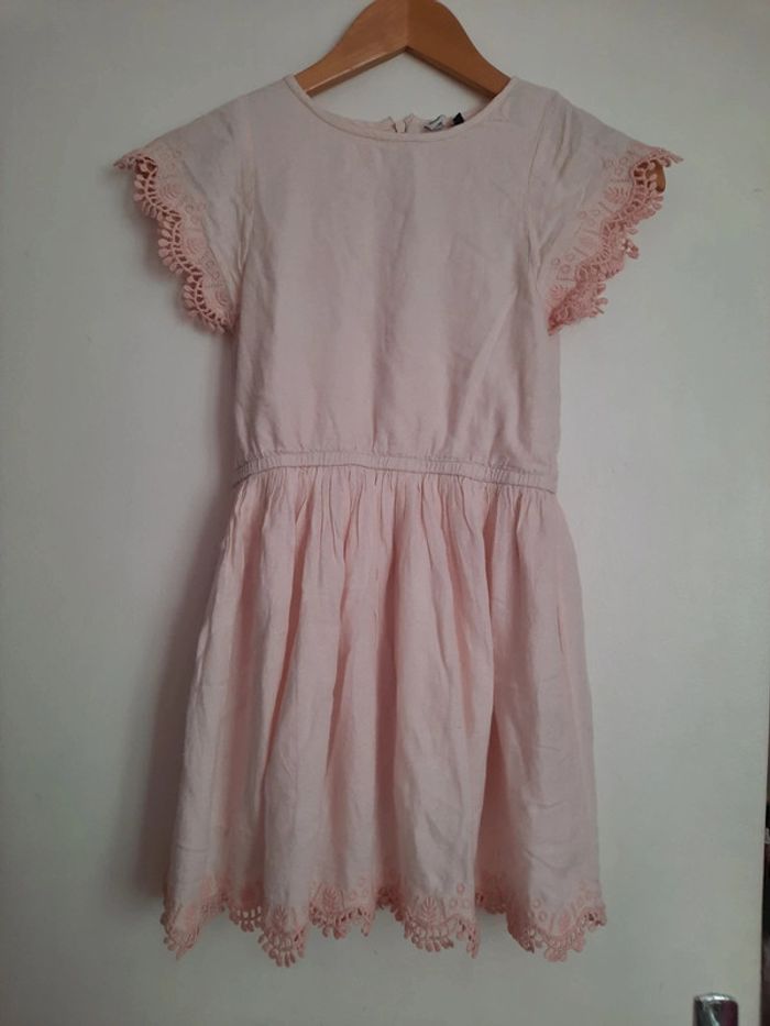 Robe rose 9/10ans 140cm