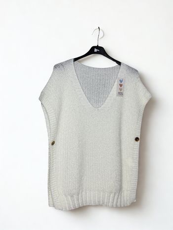 Pull sans manches grande taille