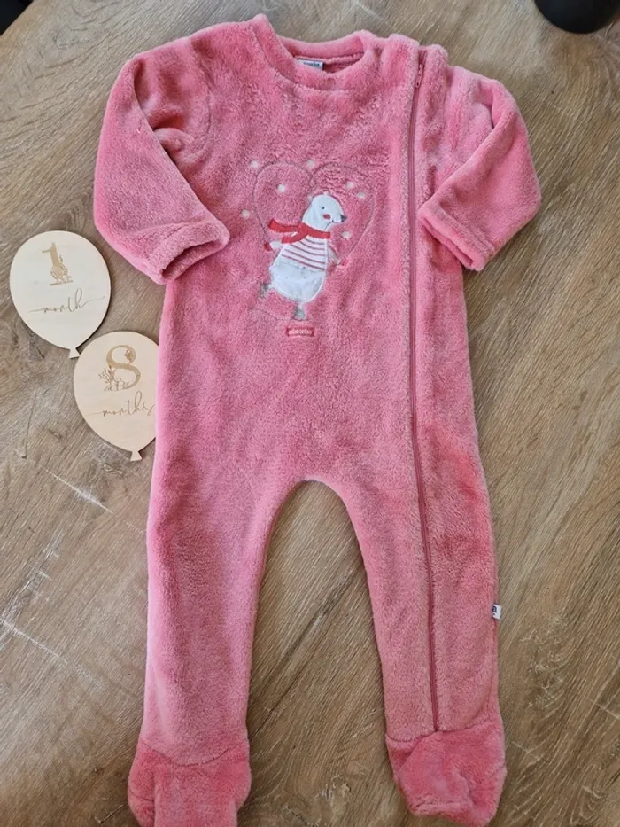 Surpyjama polaire rose fuchsia absorba bébé fille 18 mois