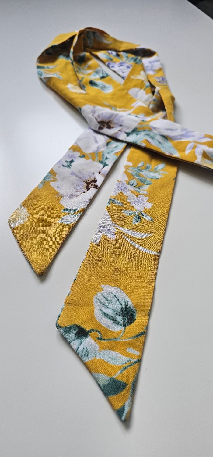 Ceinture ruban ajustable fleurie - photo numéro 2