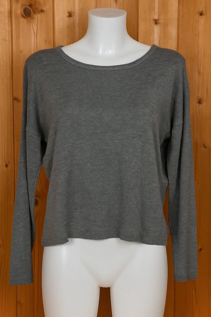 Pull gris un peu paillettes Marque Phildar
