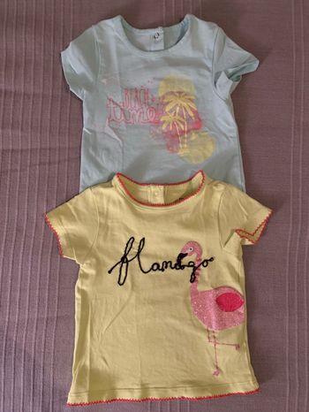 Lot 2 superbes te shirt MC Orchestra 12 mois