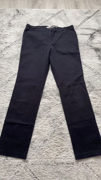 Pantalon bleu noir Camaïeu